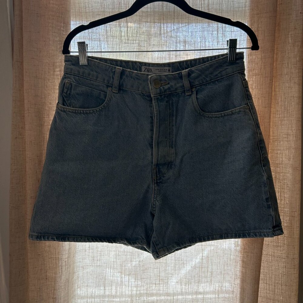 High Waisted Denim Short
